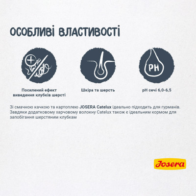 Сухой корм для взрослых кошек Josera Catelux 400 г (утка) Сухой корм для взрослых кошек Josera Catelux 400 г (утка)