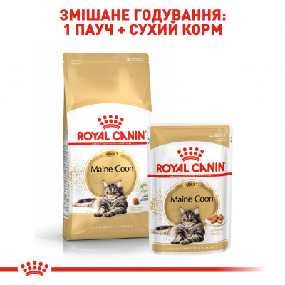 Вологий корм для дорослих котів породи мейн-кун Royal Canin Maine Coon Adult pouch 85 г (домашня птиця) Вологий корм для дорослих котів породи мейн-кун Royal Canin Maine Coon Adult pouch 85 г (домашня птиця)