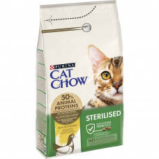 Сухий корм для стерилізованих котів Cat Chow Sterilized 1,5 кг (курка)