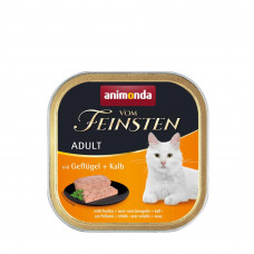 Вологий корм для котів Animonda Vom Feinsten Adult with Poultry + Veal | 100 г (птиця та телятина)