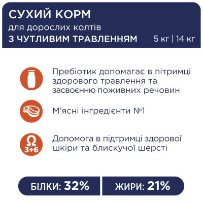 Сухий корм для котів з чутливим травленням Club 4 Paws Premium 2 кг (курка) Сухий корм для котів з чутливим травленням Club 4 Paws Premium 2 кг (курка)