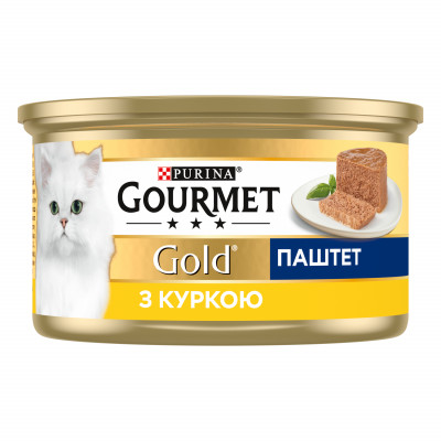 Вологий корм для котів Gourmet Gold Pate Chicken 85 г (курка) Вологий корм для котів Gourmet Gold Pate Chicken 85 г (курка)