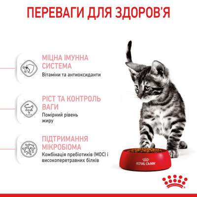 Сухий корм для стерилізованих кошенят Royal Canin Kitten Sterilised 1,6 кг + 400 г у подарунок (домашня птиця) Сухий корм для стерилізованих кошенят Royal Canin Kitten Sterilised 1,6 кг + 400 г у подарунок (домашня птиця)