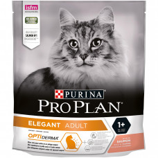 Сухий корм для котів, шерсть яких вимагає додаткового догляду Pro Plan Elegant Adult Salmon 400 г (лосось)