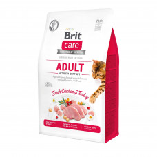 Сухий корм для котів Brit Care Cat GF Adult Activity Support 400 г (курка і індичка)