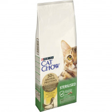 Сухий корм для стерилізованих котів Cat Chow Sterilized 15 кг (курка)