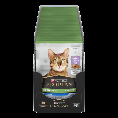 Паштет для котів ProPlan Sterilised Snr pouch 75 г - індичка Паштет для котів ProPlan Sterilised Snr pouch 75 г - індичка
