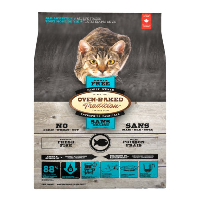 Сухий корм Oven-Baked Tradition Cat Grain Free 350 г - риба
