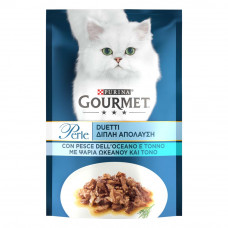 Вологий корм для котів Gourmet Perle pouch 85 г (океанічна риба та тунець)