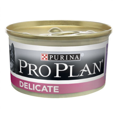 Вологий корм для котів з чутливим травленням Pro Plan Delicate Adult Turkey 85 г (індичка)