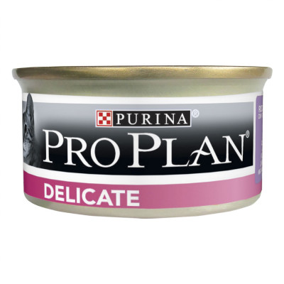Вологий корм для котів з чутливим травленням Pro Plan Delicate Adult Turkey 85 г (індичка)