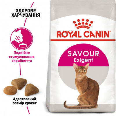 Сухий корм для вибагливих котів з чутливим травленням Royal Canin Savour Exigent 2 кг (домашня птиця) Сухий корм для вибагливих котів з чутливим травленням Royal Canin Savour Exigent 2 кг (домашня птиця)
