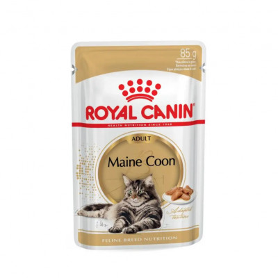 Вологий корм для дорослих котів породи мейн-кун Royal Canin Maine Coon Adult pouch 85 г 3+1 шт у подарунок (домашня птиця) Вологий корм для дорослих котів породи мейн-кун Royal Canin Maine Coon Adult pouch 85 г 3+1 шт у подарунок (домашня птиця)