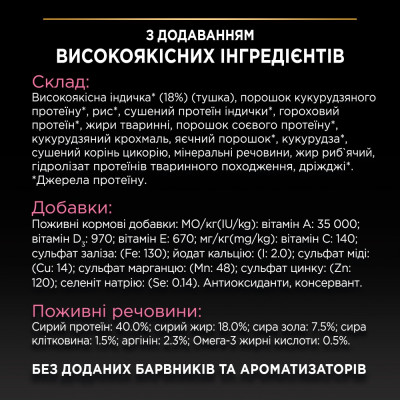 Сухий корм для котів з чутливим травленням Pro Plan Delicate Turkey 10 кг (індичка) Сухий корм для котів з чутливим травленням Pro Plan Delicate Turkey 10 кг (індичка)