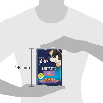 Вологий корм для котів Felix Fantastic 85 г - ягня Вологий корм для котів Felix Fantastic 85 г - ягня