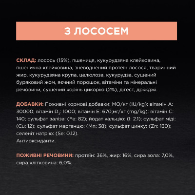 Сухой корм для кошек, шерсть которых требует дополнительного ухода Pro Plan Elegant Adult Salmon 1,5 кг (лосось) Сухой корм для кошек, шерсть которых требует дополнительного ухода Pro Plan Elegant Adult Salmon 1,5 кг (лосось)