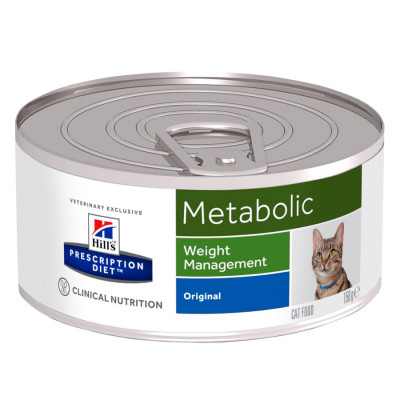 Вологий корм для котів, для зниження ваги Hills Science Plan Feline Metabolic 156 г (домашня птиця)