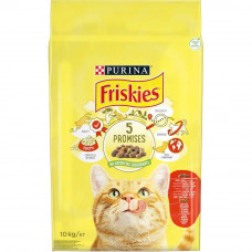 Сухий корм для котів Friskies 10 кг (курка та яловичина)