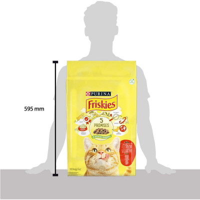 Сухий корм для котів Friskies 10 кг (курка та яловичина) Сухий корм для котів Friskies 10 кг (курка та яловичина)