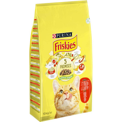Сухий корм для котів Friskies 10 кг (курка та яловичина) Сухий корм для котів Friskies 10 кг (курка та яловичина)