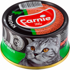 М'ясний паштет Carnie для дорослих котів 95 г (кролик)