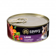 Вологий корм для стерилізованих котів Savory 100 г (ягня)