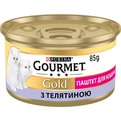 Влажный корм для котят Gourmet Gold Pate Veal 85 г (телятина)