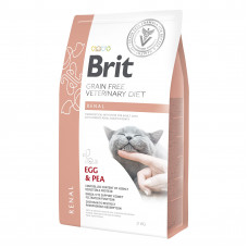 Сухий корм для котів, при захворюваннях нирок Brit GF Veterinary Diet Renal 2 кг (яйце)
