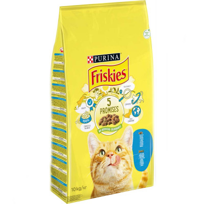 Сухий корм для котів Friskies 10 кг (лосось та овочі)