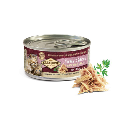 Вологий корм для кошенят Carnilove Kittens Turkey & Salmon 100 г (лосось та індичка)