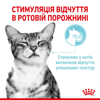 Вологий корм для котів для стимуляції тактильних рецепторів ротової порожнини Royal Sensory Feel Gravy pouch 85г, 3+1 шт у подарунок (домашня птиця) Вологий корм для котів для стимуляції тактильних рецепторів ротової порожнини Royal Sensory Feel Gravy pouch 85г, 3+1 шт у подарунок (домашня птиця)