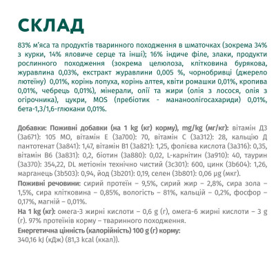 Вологий корм для стерилізованих котів Optimeal pouch 85 г (яловичина та індичка) Вологий корм для стерилізованих котів Optimeal pouch 85 г (яловичина та індичка)