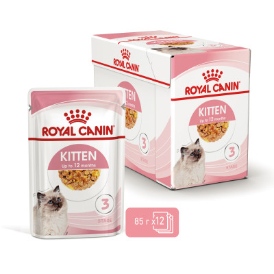 Вологий корм для кошенят Royal Canin Kitten Gravy pouch 85 г (домашня птиця)