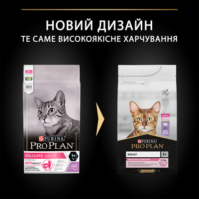 Сухий корм для котів з чутливим травленням Pro Plan Delicate Turkey 1,5 кг (індичка)