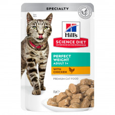 Вологий корм для котів Hill's Science Plan Adult Perfect Weight pouch 85 г - курка