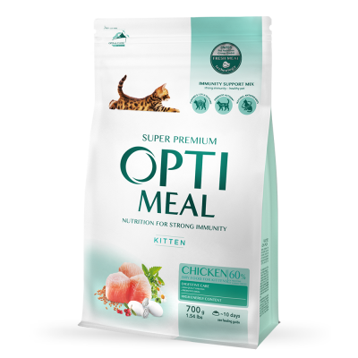 Сухий корм для кошенят Optimeal Kitten Chicken 700г