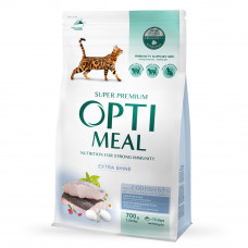 Сухий корм для котів Optimeal (тріска) 700г