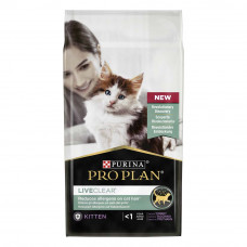 Сухий корм для кошенят ProPlan LiveClear Kitten 1,4 кг (індичка)