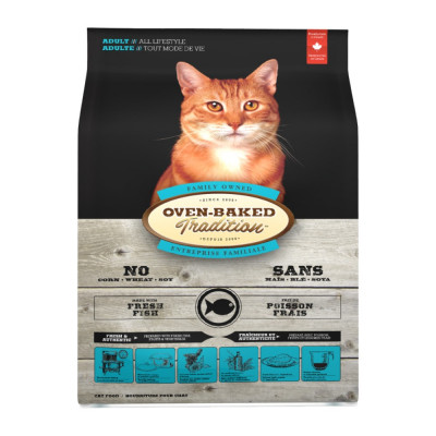 Сухой корм Oven-Baked Tradition Cat Adult 350 г - рыба