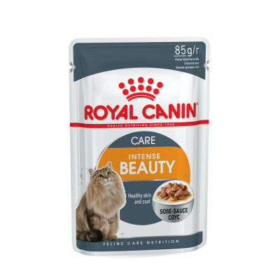 Вологий корм для котів, шерсть яких вимагає додаткового догляду Royal Canin Intense Beauty Gravy pouch 85 г (домашня птиця)