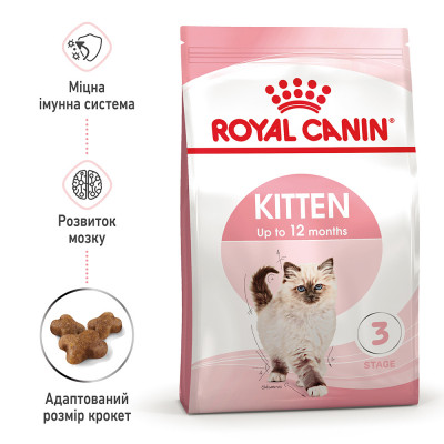 Сухий корм для кошенят Royal Canin Kitten 2 кг (домашня птиця) Сухий корм для кошенят Royal Canin Kitten 2 кг (домашня птиця)