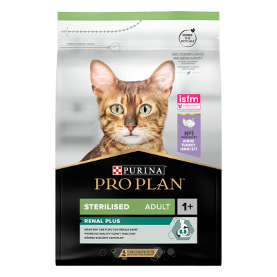 Сухий для стерилізованих котів ProPlan Sterilised 3 кг (індичка)