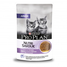 Вологий корм пауч для кошенят у вигляді мусу Pro Plan Junior 85 г (індичка)