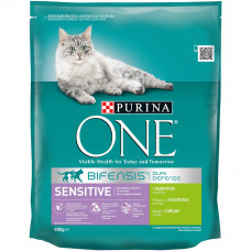 Сухий корм для котів Purina One Sensitive 800 г (індичка та рис)