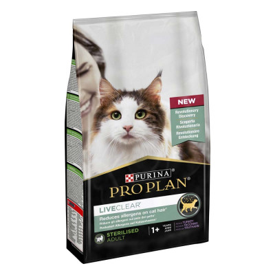 Сухий корм для стерилізованих котів ProPlanLiveClear Sterilised 1,4 кг (індичка) Сухий корм для стерилізованих котів ProPlanLiveClear Sterilised 1,4 кг (індичка)