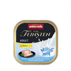 Вологий корм для котів Animonda Vom Feinsten Adult with Chicken + Yoghurt centre | 100 г (курка з йогуртовим центром)