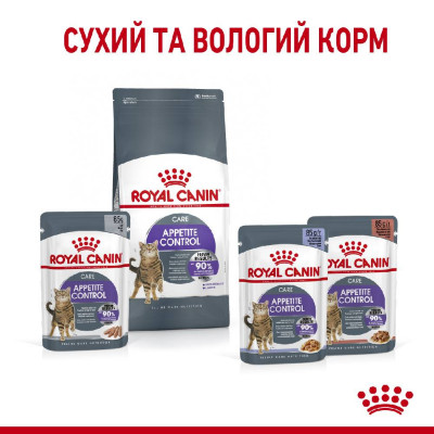 Сухий корм для стерилізованих котів, схильних до випрошування корму Royal Canin Sterilised Appetite Control, 2 кг (домашня птиця) Сухий корм для стерилізованих котів, схильних до випрошування корму Royal Canin Sterilised Appetite Control, 2 кг (домашня птиця)