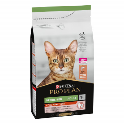 Сухой корм для стерилизованных кошек Pro Plan Sterilised Salmon 1,5 кг (лосось) Сухой корм для стерилизованных кошек Pro Plan Sterilised Salmon 1,5 кг (лосось)