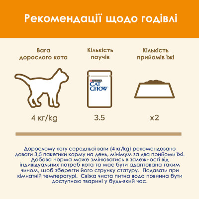 Вологий корм для котів Cat Chow Adult 85 г (ягня та квасоля)