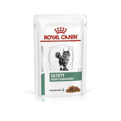 Вологий корм для котів із зайвою вагою Royal Canin Satiety Weight Management pouch 85 г (домашня птиця)
